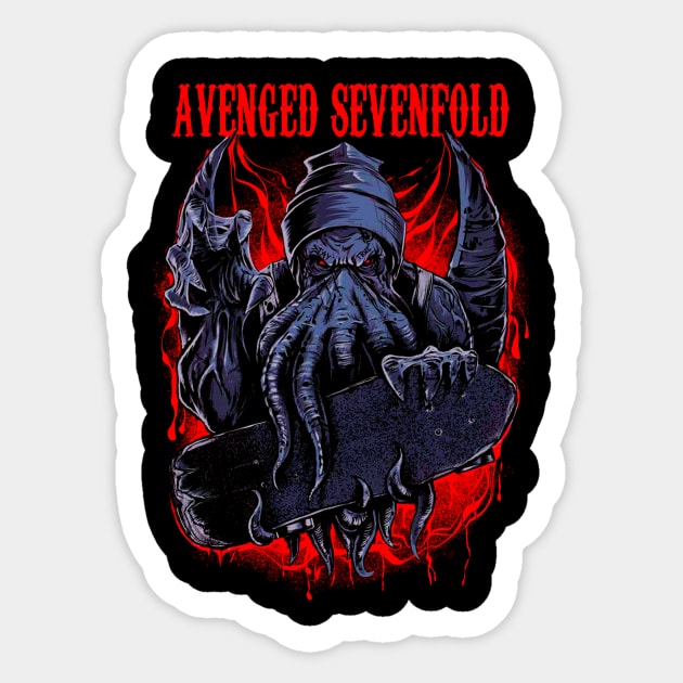 AVENGED SEVENFOLD BAND MERCHANDISE Sticker by Rons Frogss